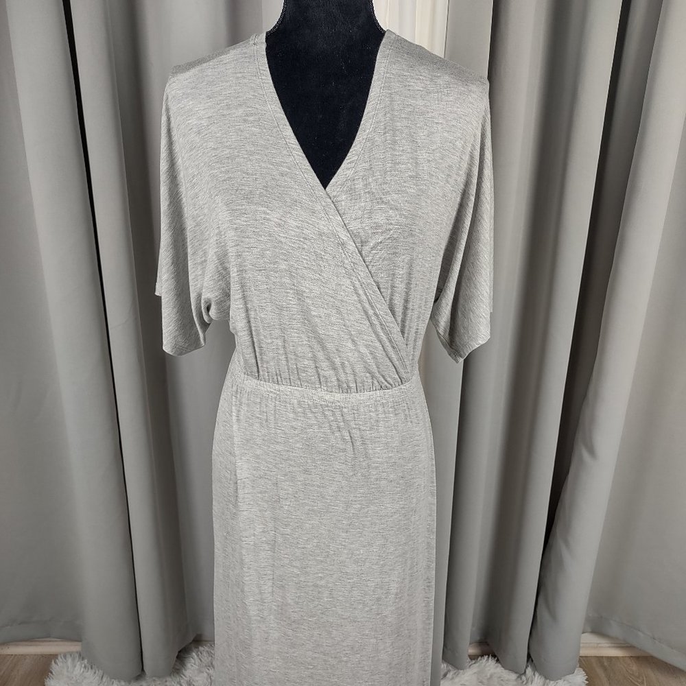 Gap Gray Maxi Dress With Side Split On Both Legs. Size Small.